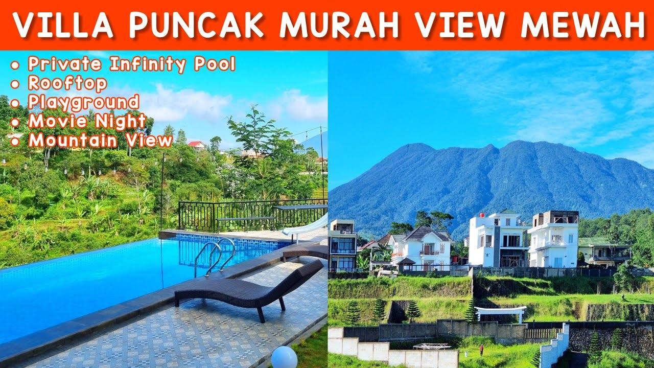 BARU DI PUNCAK‼️ ASLI CAKEP VILLA KUTA PUNCAK BOGOR #villamurahdipuncak #villapuncak #villabogor
