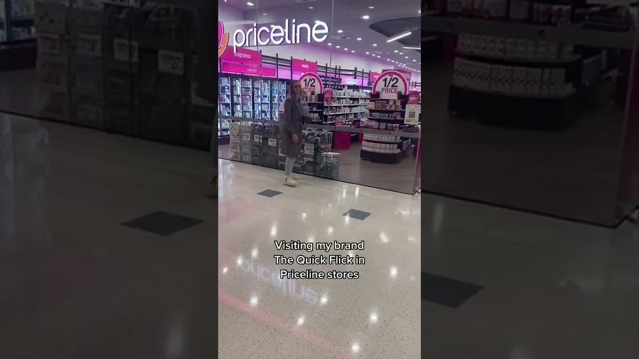 Visiting my brand, The Quick Flick in Priceline! #thequickflick #priceline #beauty