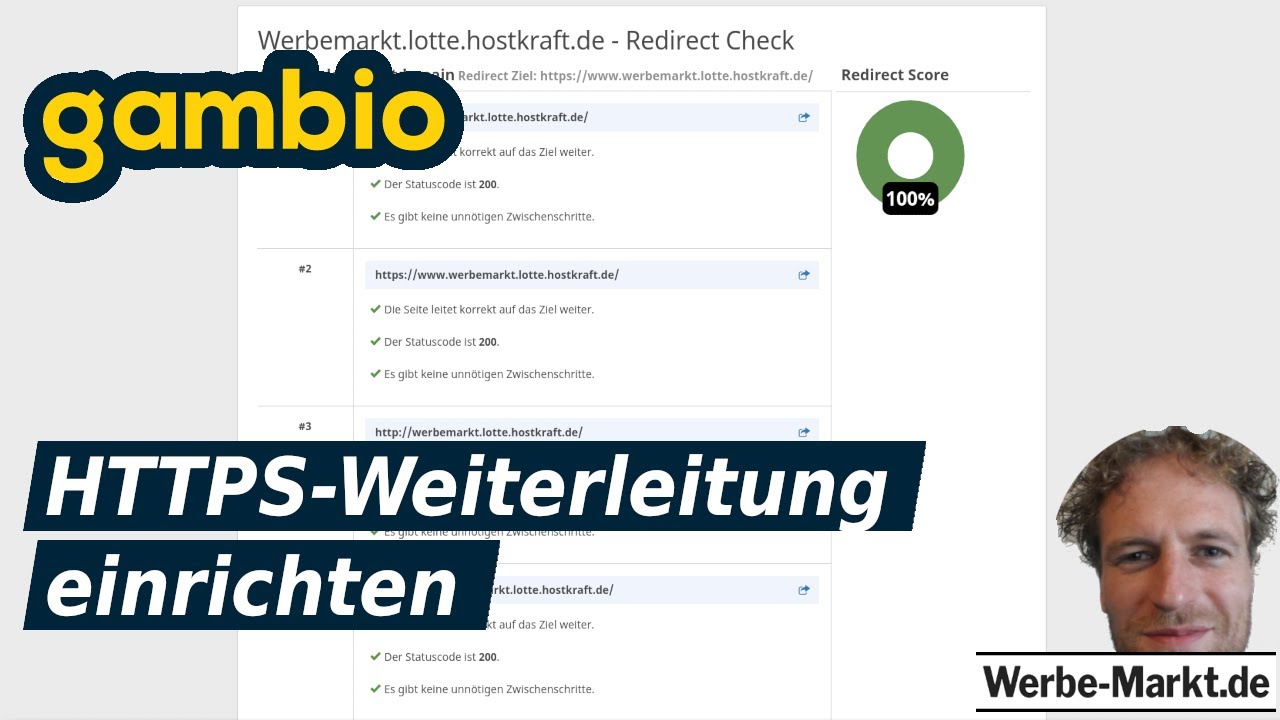 🔒 HTTPS-Weiterleitung im Gambio Shop einrichten