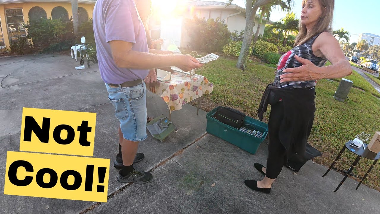 He Tried To JUMP IN On My Deal At This Garage Sale!