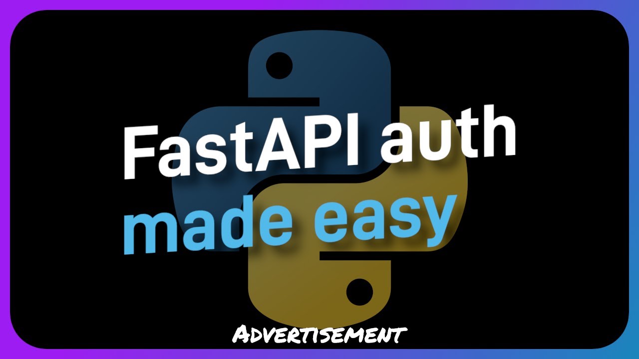 SUPER EASY FastAPI authentication with SuperTokens