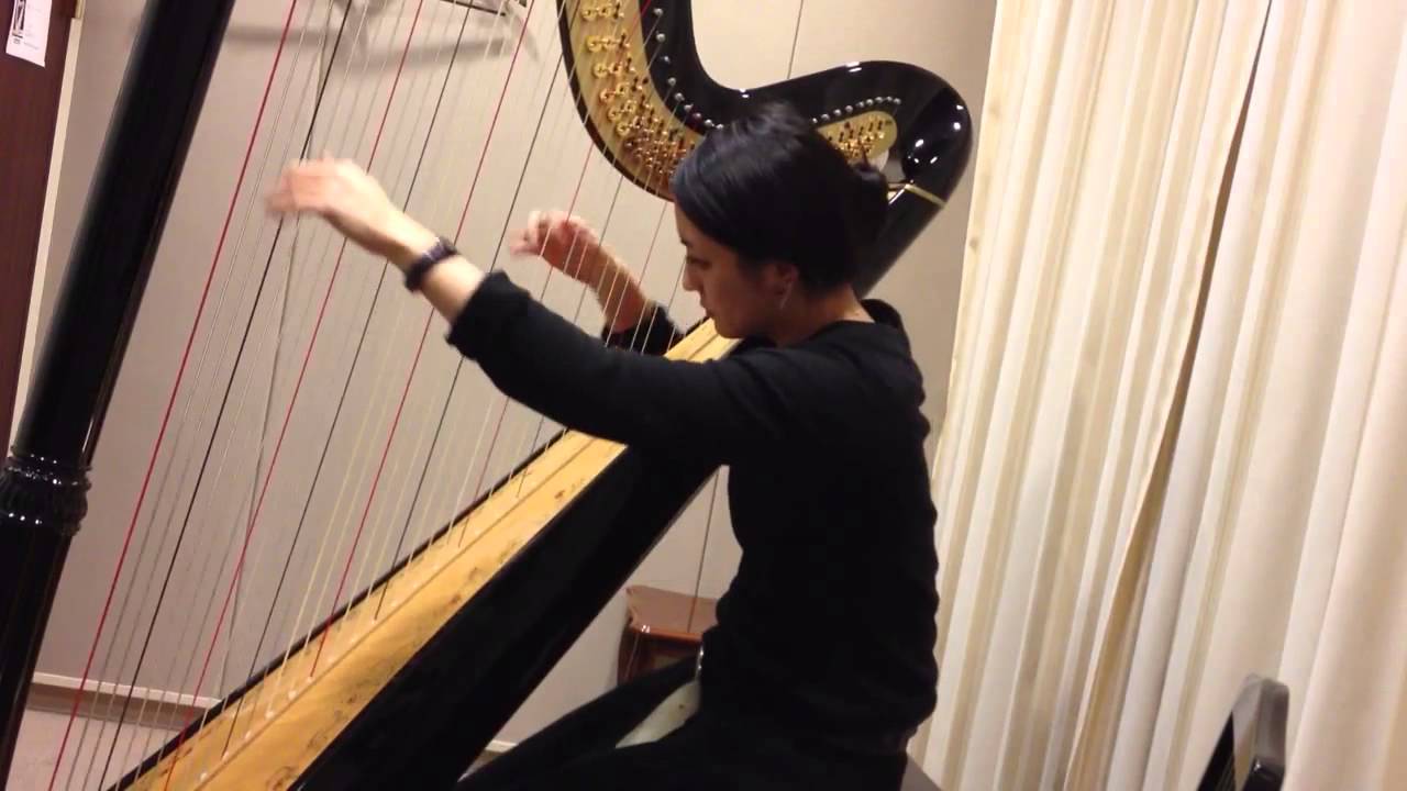 Liebestraüme No.3 Liszt - Renié on the harp