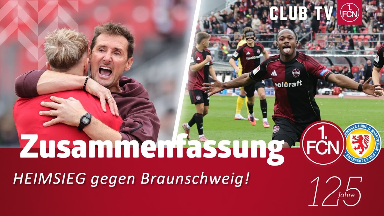 N&uuml;rnberg - Braunschweig Zusammenfassung | 11. Spieltag der 2. Bundesliga | 1. FC N&uuml;rnberg