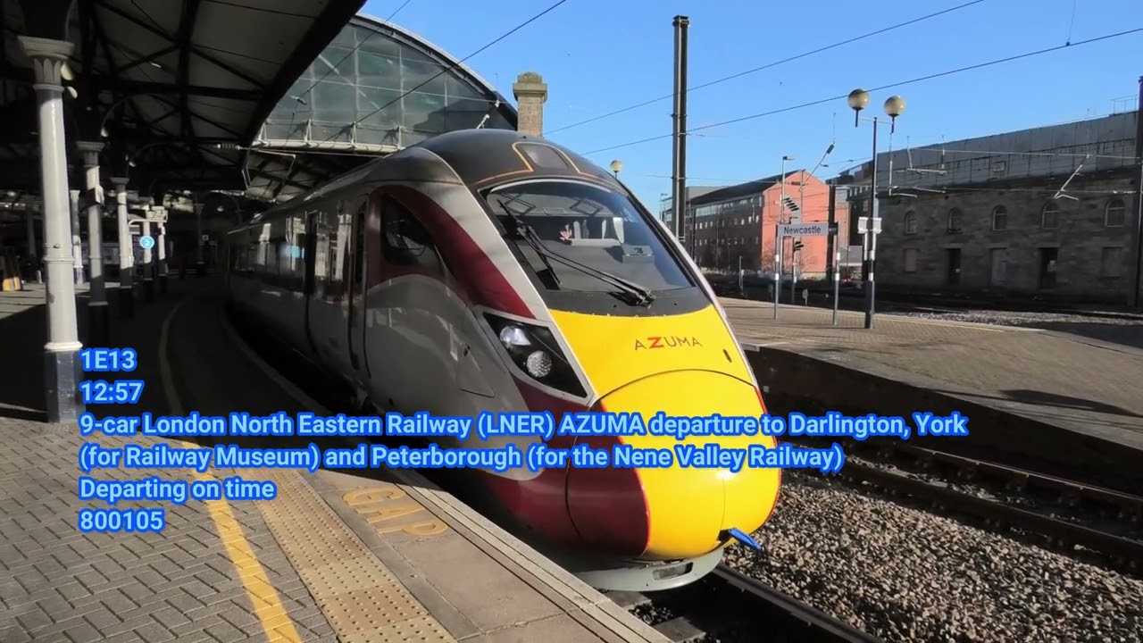 Trains at Newcastle Central Station on Saturday 25th January 2025 in Full 4K Ultra HD!