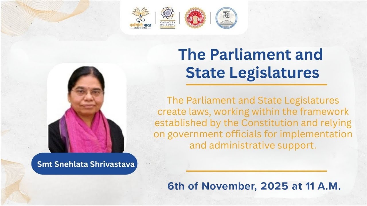 The Parliament and State Legislatures: Working in the Context of Officials