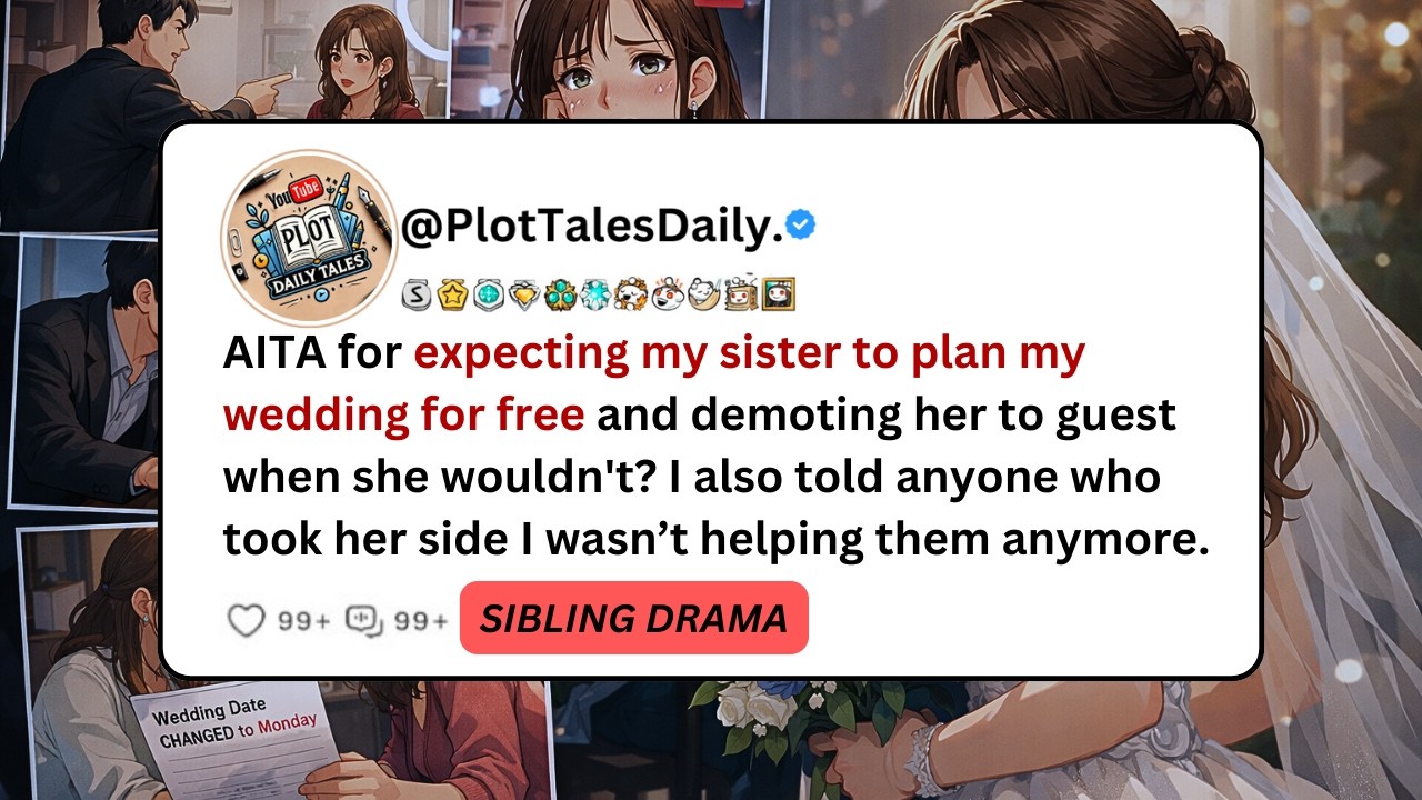 AITA for expecting my sister to plan my wedding for free and demoting her to... | Reddit Stories