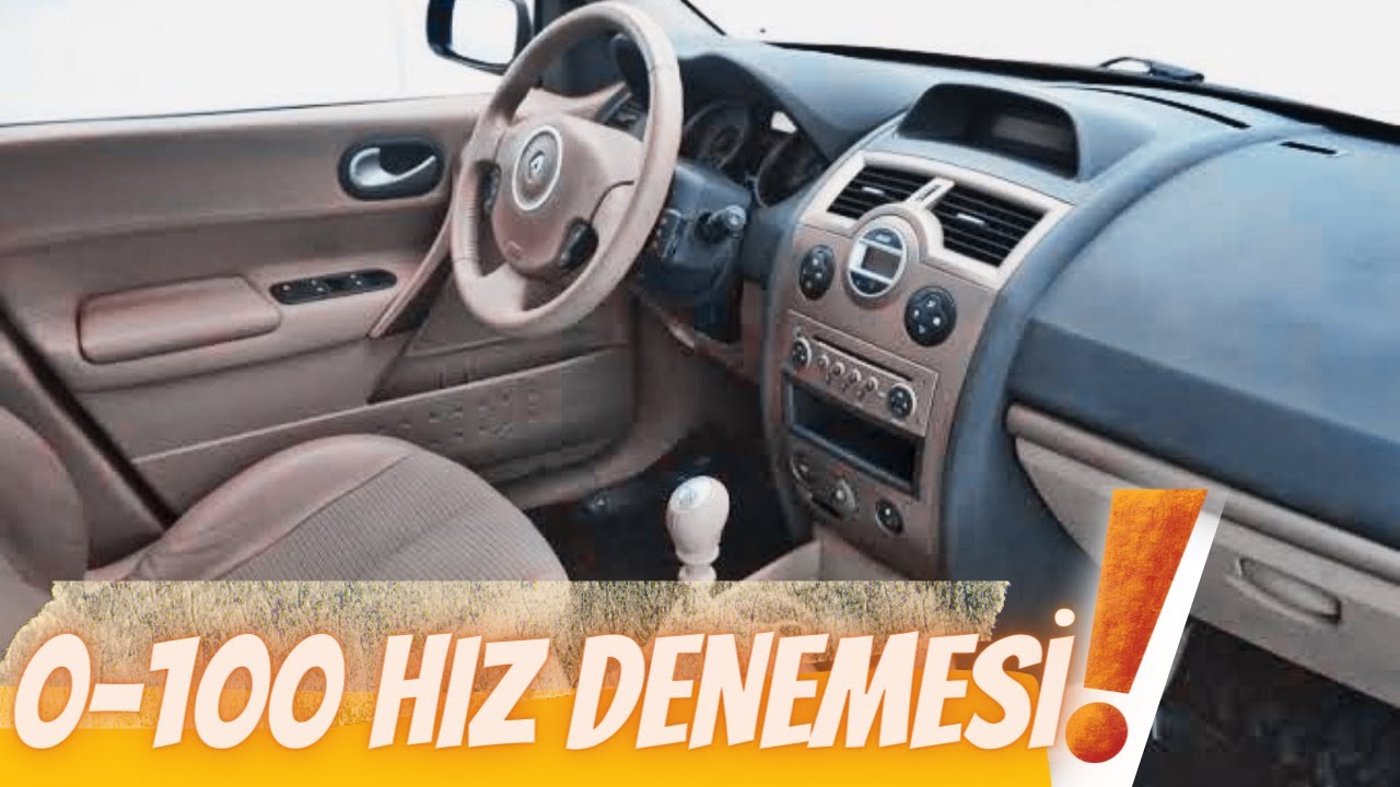 RENAULT MEGANE 2 | PRIVILÉGIO | 1.5 DCI | 100HP | TESTE DE VELOCIDADE 0-100 | GÜRKAN GÜR