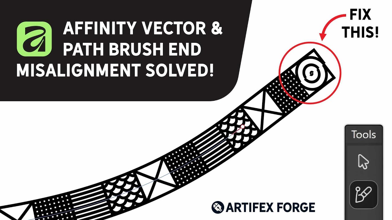 Affinity Designer Vector Brush Ends Misalignment Issue -Solved!
