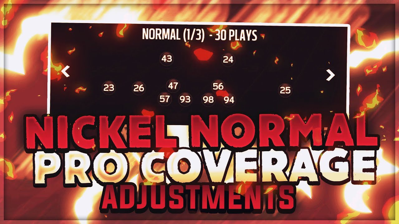Nickel Normal Blitz Coverage Adjustments | Get More Stops in Madden 19