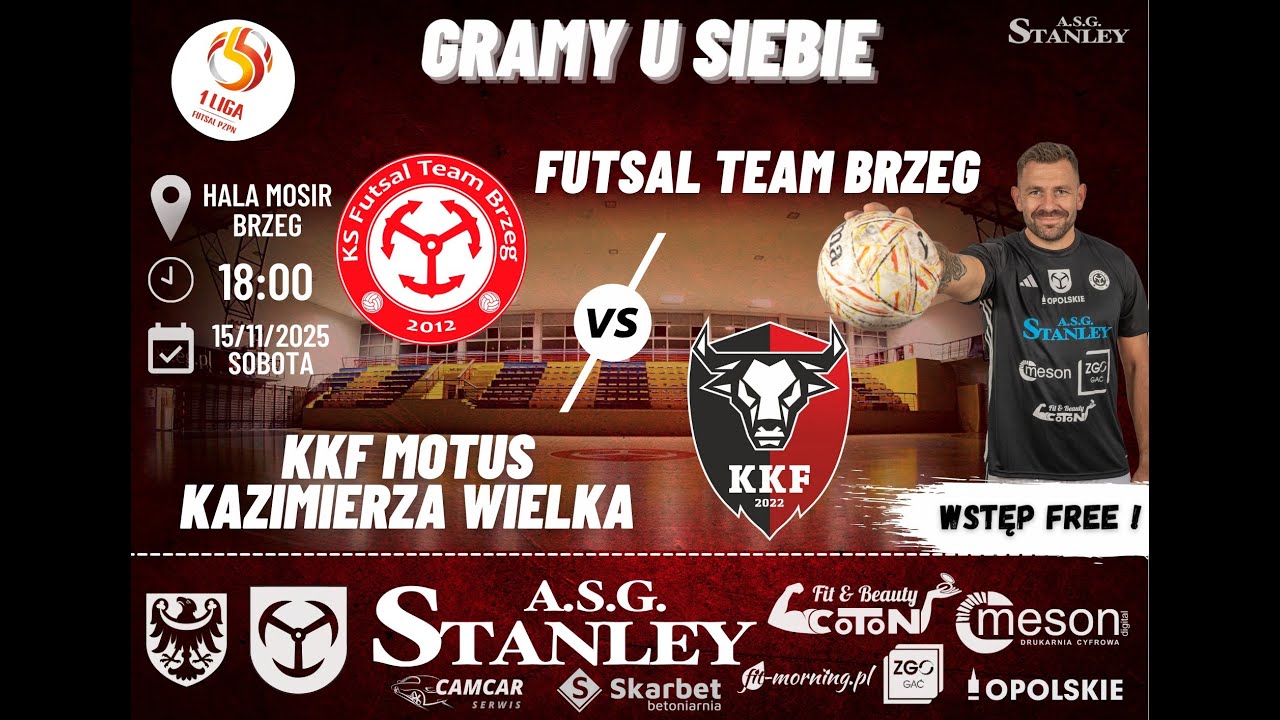 ASG Stanley Futsal Team Brzeg vs KKF Motus Kazimierza Wielka