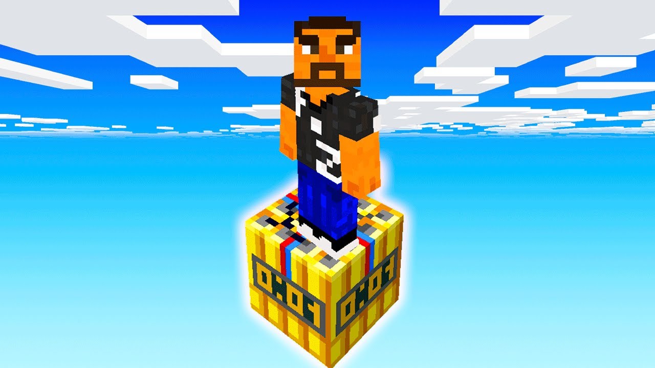 ¡Minecraft PERO es 1 BLOQUE BOMBA!