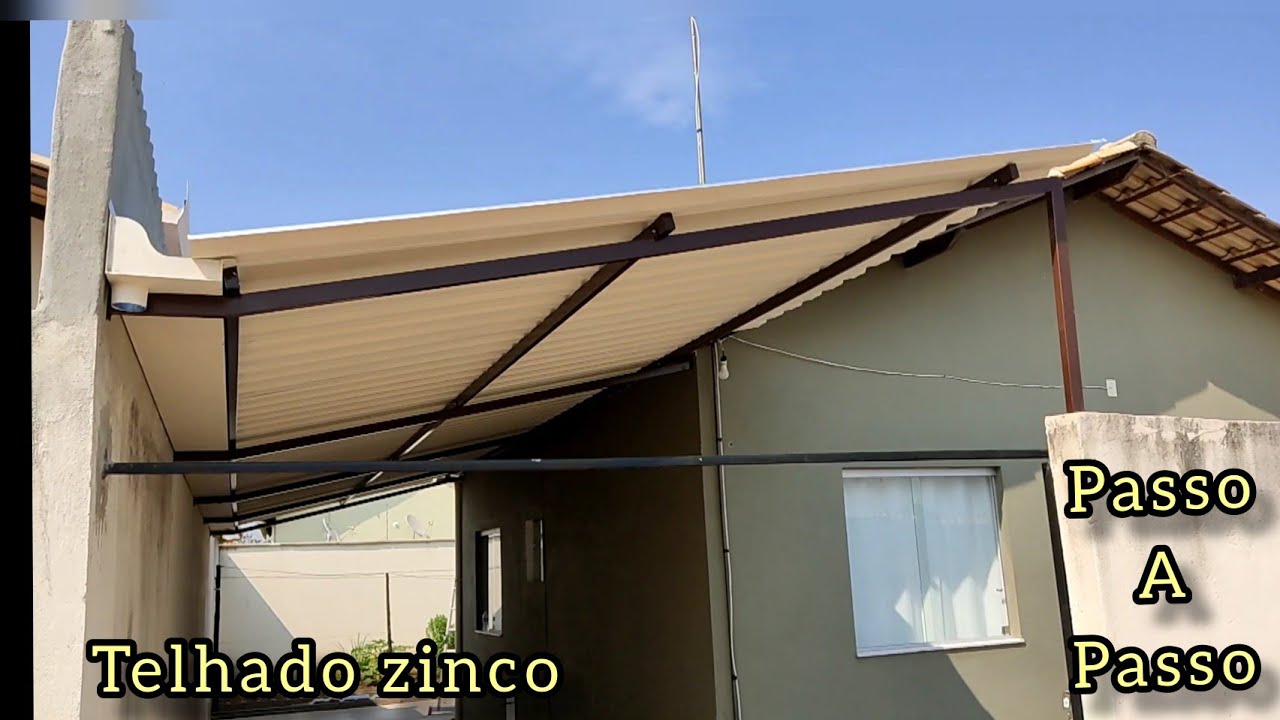 garagem de telha de zinco acabamento diferente
