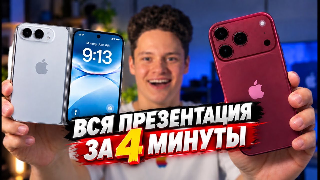 iPhone 18 Pro и iPhone Duo - Вся Презентация За 4 Минуты