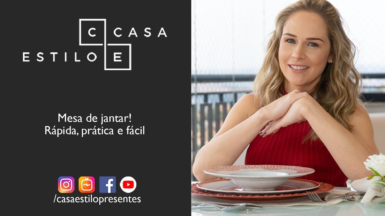 Mesa de jantar - Rápida, prática e fácil