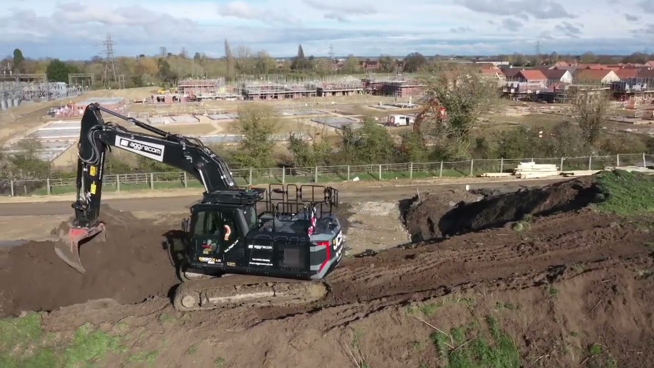 Birds Eye view footage of our stunning JCB 220X black edition
