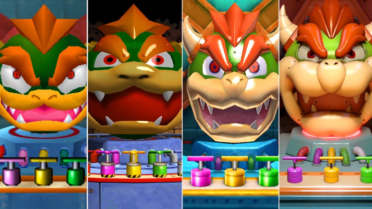 Evolution of Bowser's Big Blast in Mario Party Series (1999-2021)