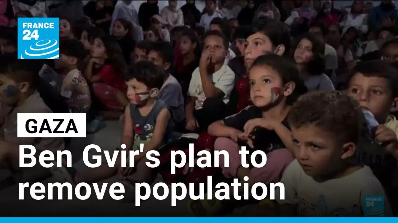Israeli minister unveils plan to remove Gaza's population over seven years &bull; FRANCE 24 English