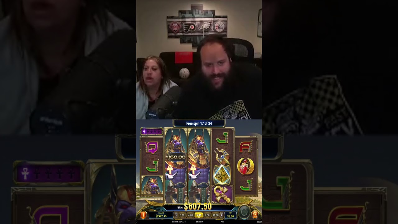 Nice win from a old classic Ankh of Anubis #slot #streamingslot #casinogame