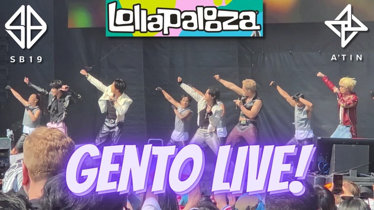 SB19 GENTO na żywo na Lollapalooza Chicago 2026 Fancam