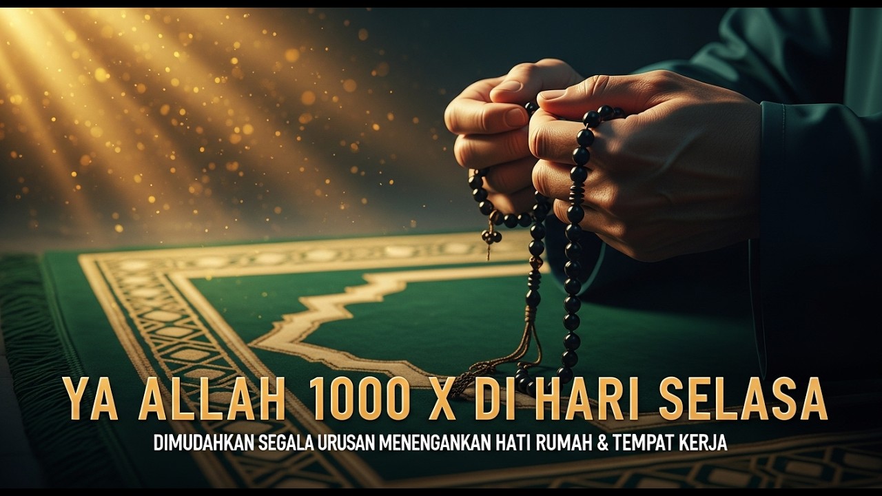 YA ALLAH 1000x  Dzikir Penenang Hati, Pembuka Rezeki & Dimudahkan Segala Urusan #zikir #dikr