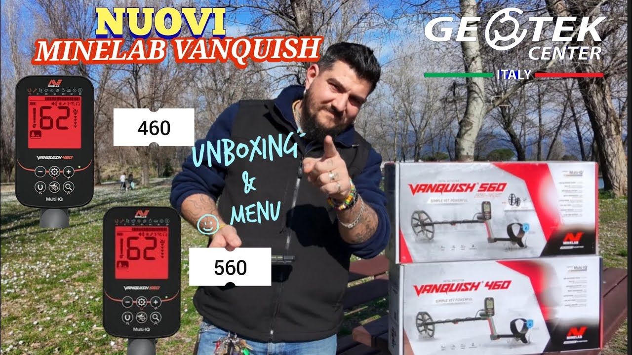 Minelab VANQUISH 460 vs 560 🔥 Unboxing Completo e Guida al Menù | Multi-IQ Impermeabili IP68