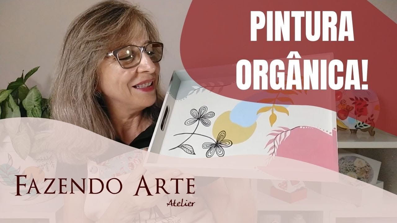 PINTURA ORGÂNICA na bandeja. EP 100