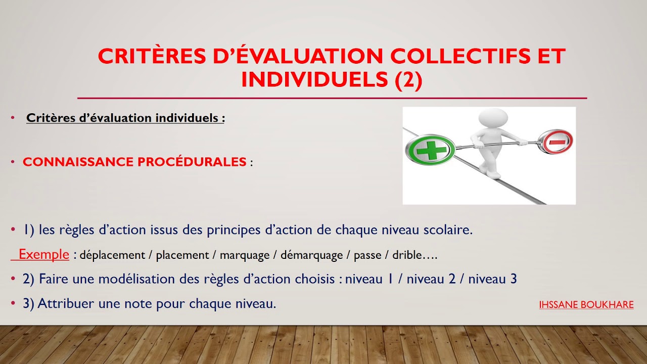 évaluation séance 2 CRMEF CASA. Critères d’évaluation collectifs