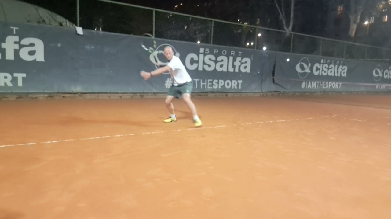 Videoteca scuola tennis corso Adulti colpo del Dritto Lorenzo quarta categoria 