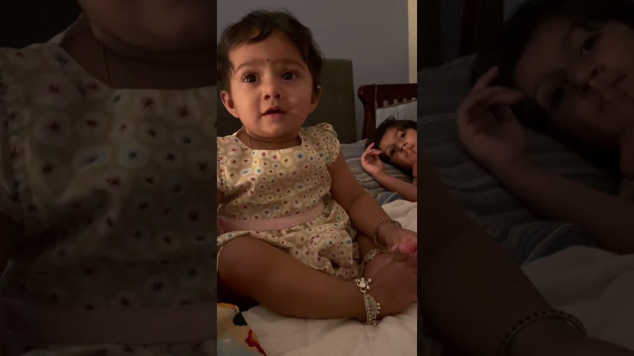 Baby asking milk with cute expression