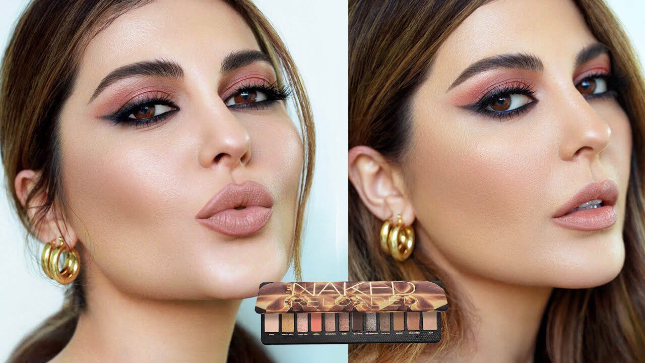 Pink Makeup + Smokey Cat Eye w/ Naked Reloaded
