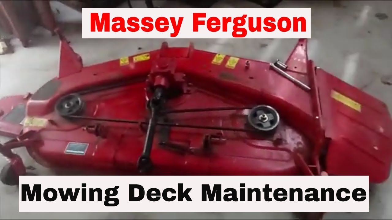 Mowing Deck Maintenance For My Massey Ferguson Tractor & How it Interacts With the Retailrems Step