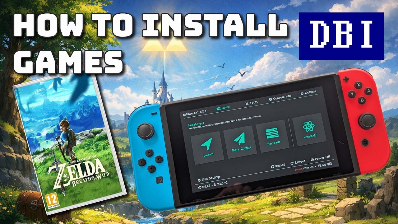 Как установить игры на модифицированную Nintendo Switch &mdash; создание и установка файлов дампа игр.