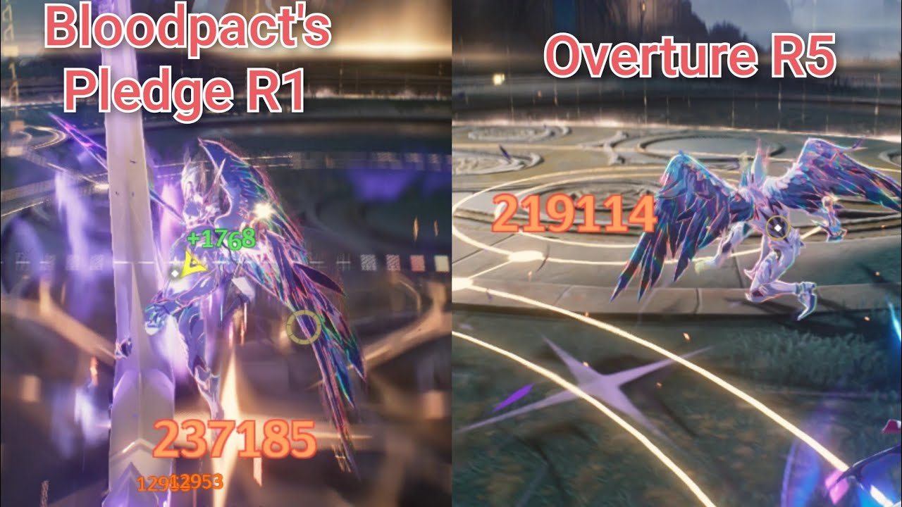 Brant Weapon Comparison Bloodpact's Pledge R1 vs Overture R5