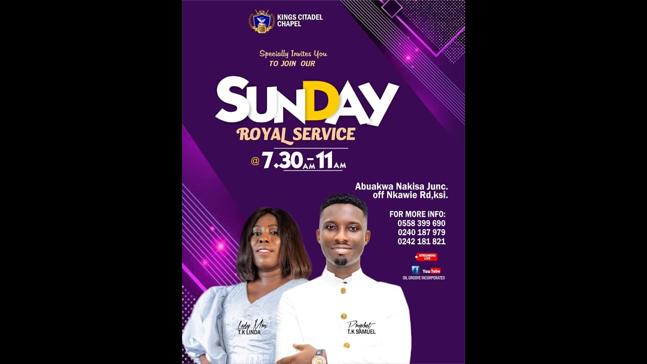 SUNDAY ROYAL SERVICE II WITH PROPHET T.K. SAMUEL II KCC GLOBAL II 27. 04. 2025