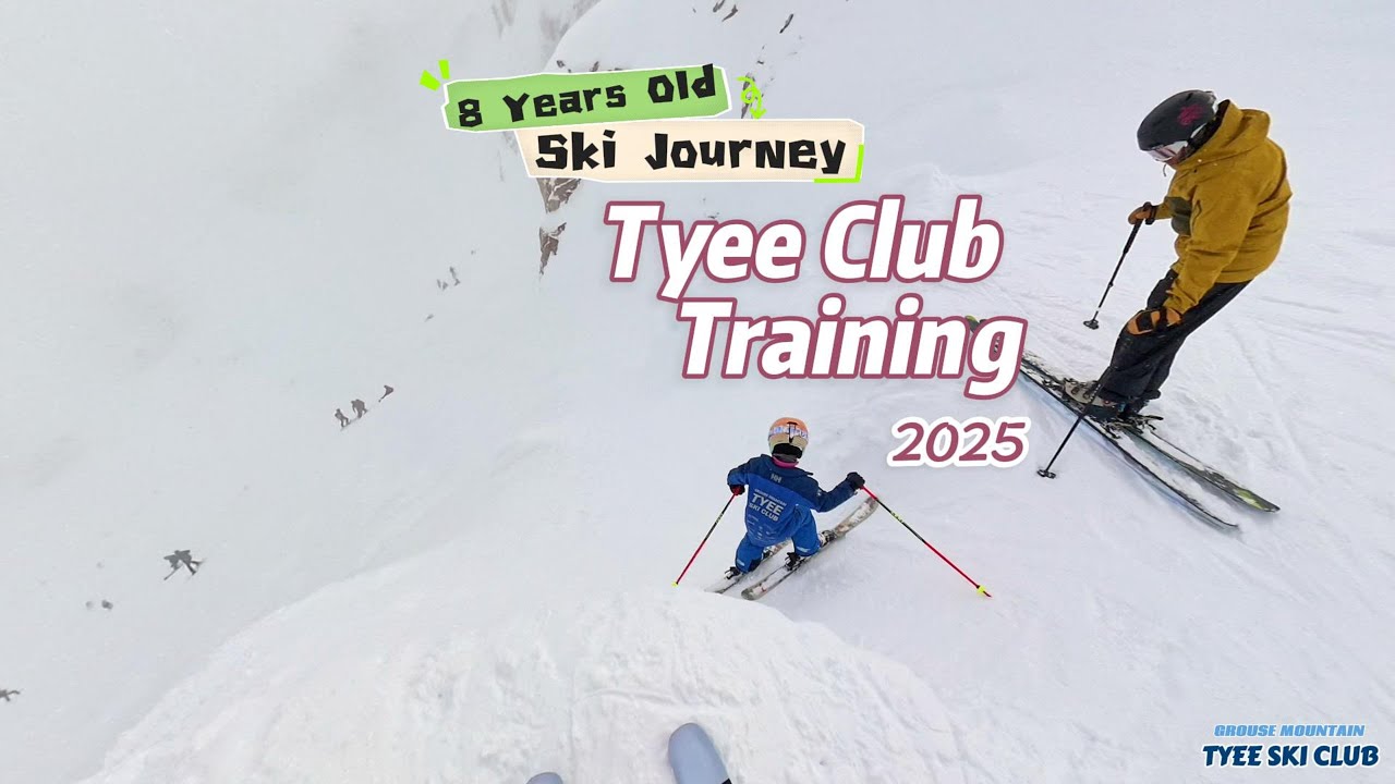 Tyee Club U10 Training | Grouse Mountain | 8 years girl skiing