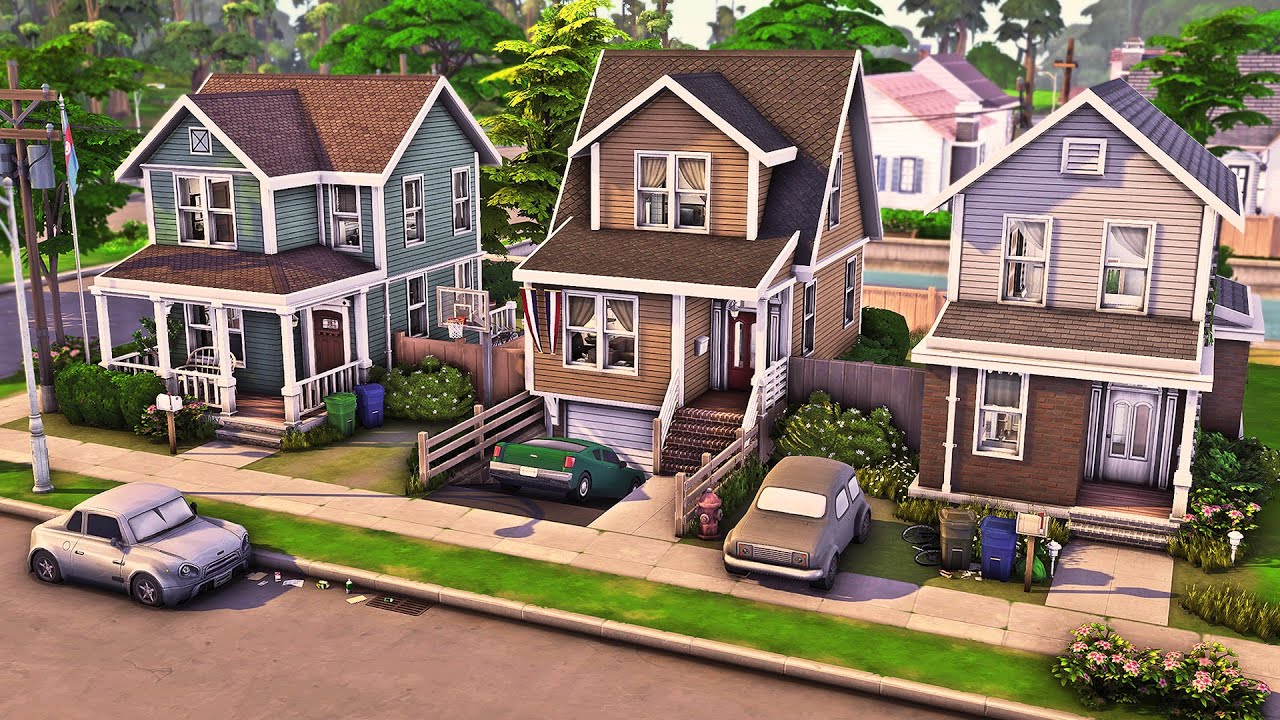 Three Homes One Lot | The Sims 4 Speed Build