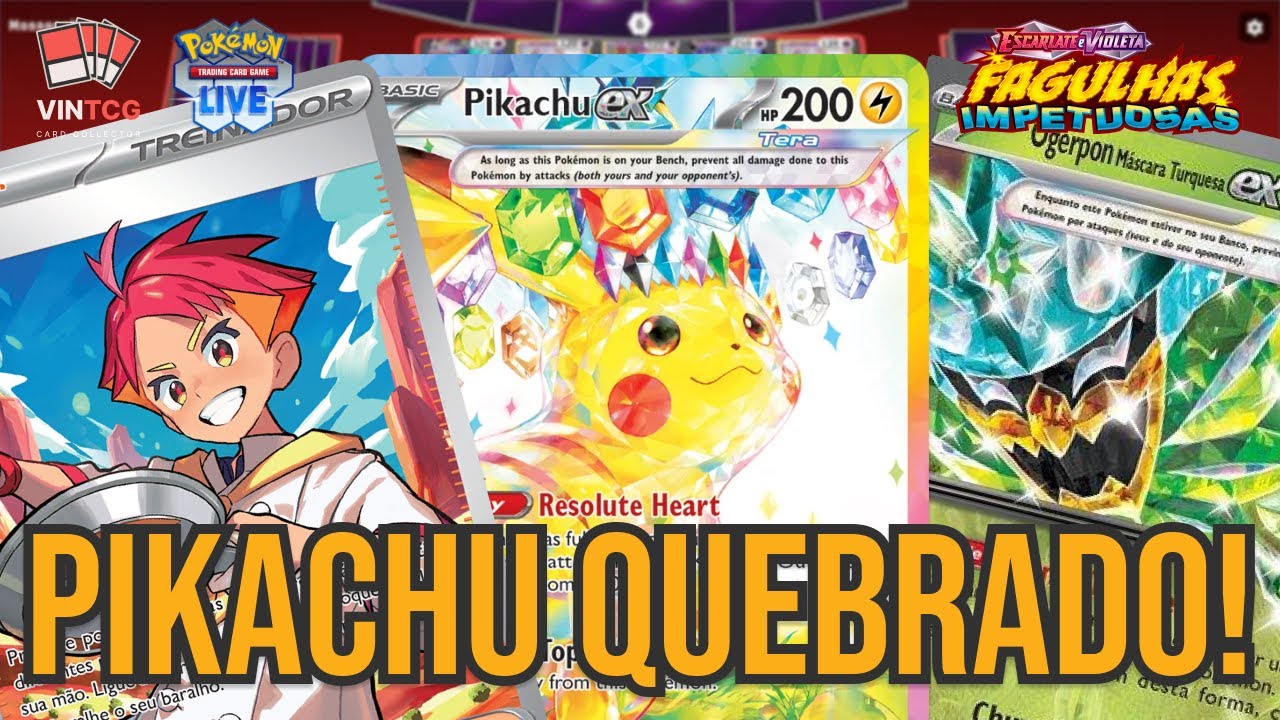 CRIEI O MELHOR BARALHO DE PIKACHU EX!? | POKÉMON TCG LIVE