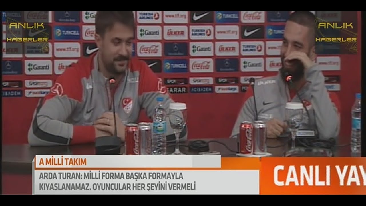 Arda Turan ve Onur Kıvrak Eğlenceli Basın Toplantısı - Milli Takım