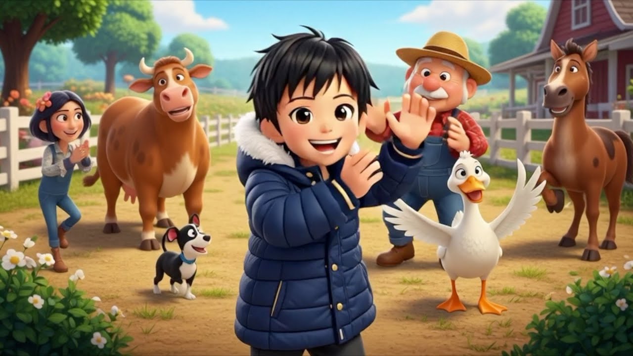 Happy Barn Parade | Farm Animals Song (Kids Sing-Along)