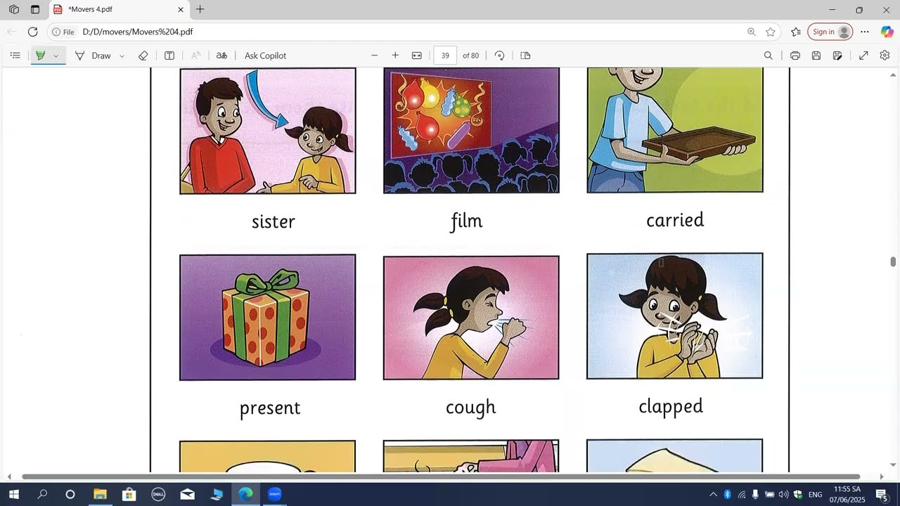 MOVERS 4 TEST 2 READING AND WRITING
