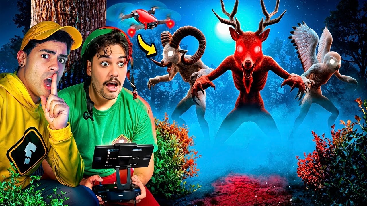 FLAGREI MONSTROS DO 99 NOITES COM DRONE NA VIDA REAL