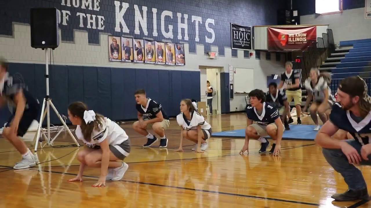 Fieldcrest Cheerleaders & Football Players homecoming dance