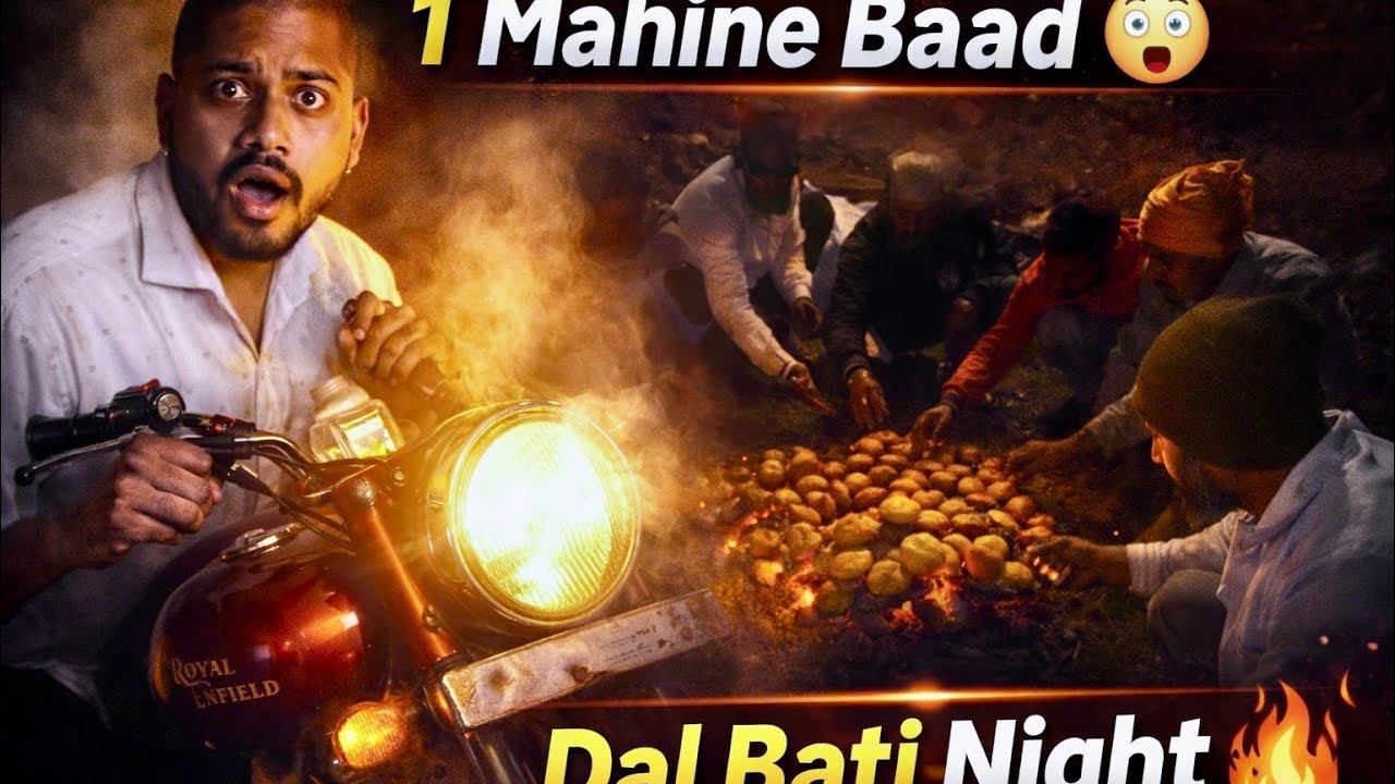 Band Padi Bullet 1 Mahine Baad Chali 🚀 | Night Dal Bati Party 😋🔥 village vlog 