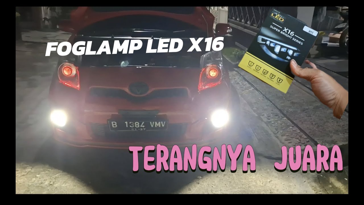 Foglamp LED X16 Yaris Bakpao