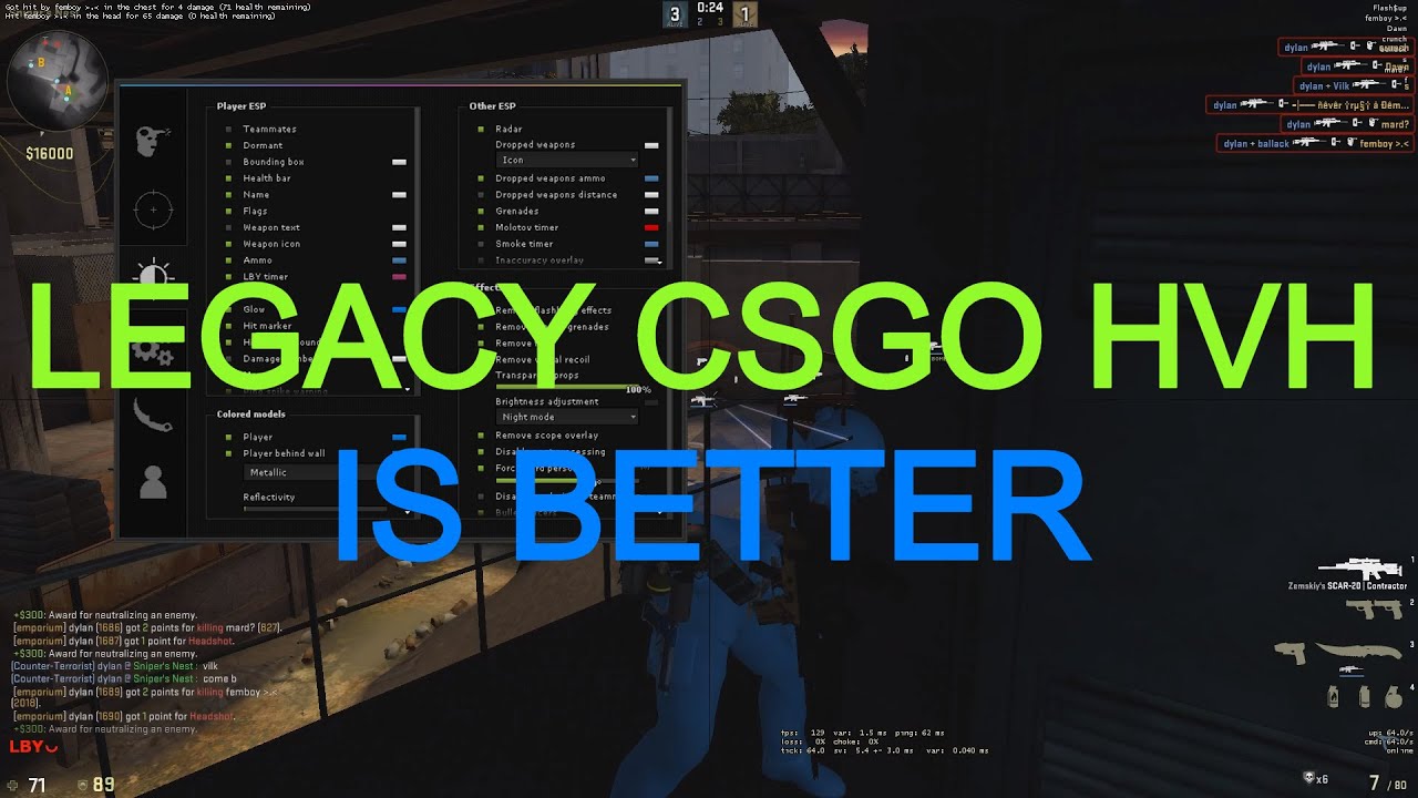 LEGACY CSGO HVH IS BETTER