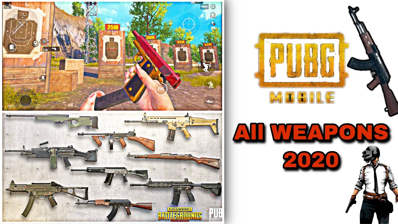 PUBG MOBILE : ALL WEAPONS SHOWCASE 2020 EDITION