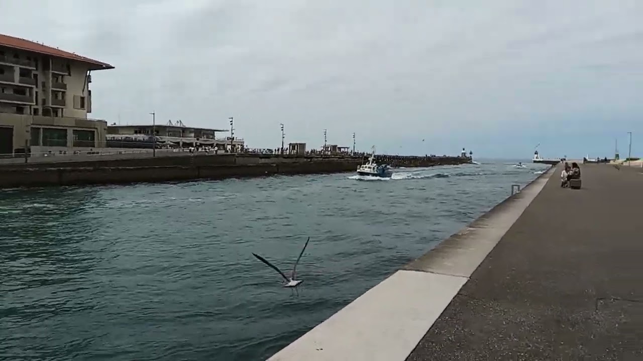 Landes, Port de Capbreton et l'estacade@