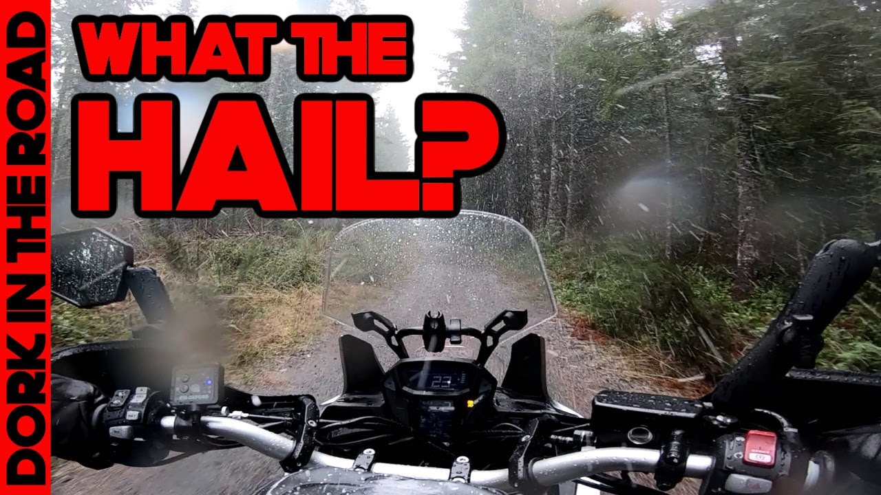 Icy Hail to the FACE is Unpleasant: Winter Motocamping Campsite Scouting on Honda Africa Twins