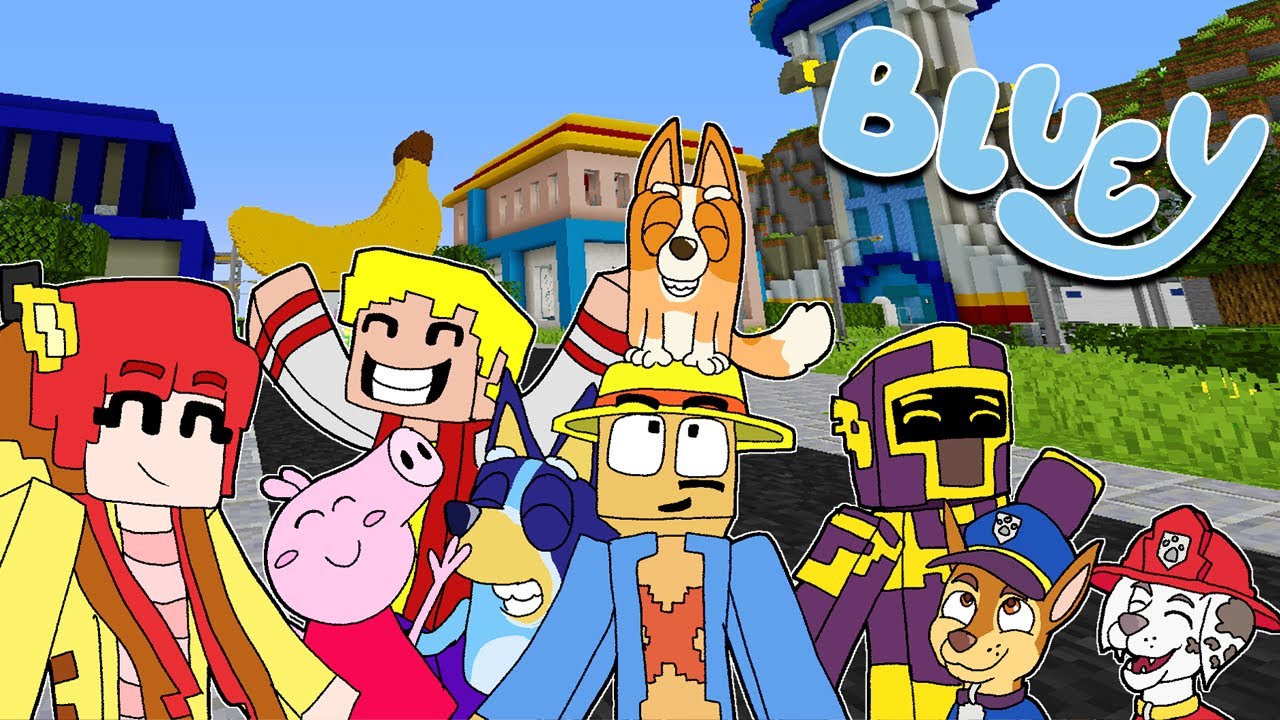 BLUEY y NOA DESPIDEN el AÑO 2024 en PLATANOVILLA | Las Aventuras de BLUEY en ROBLOX!