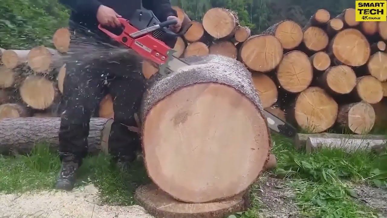 10 Most Dangerous Fastest Big Chainsaw Cutting Tree Machines You Must See #1 - Heavy Machinery